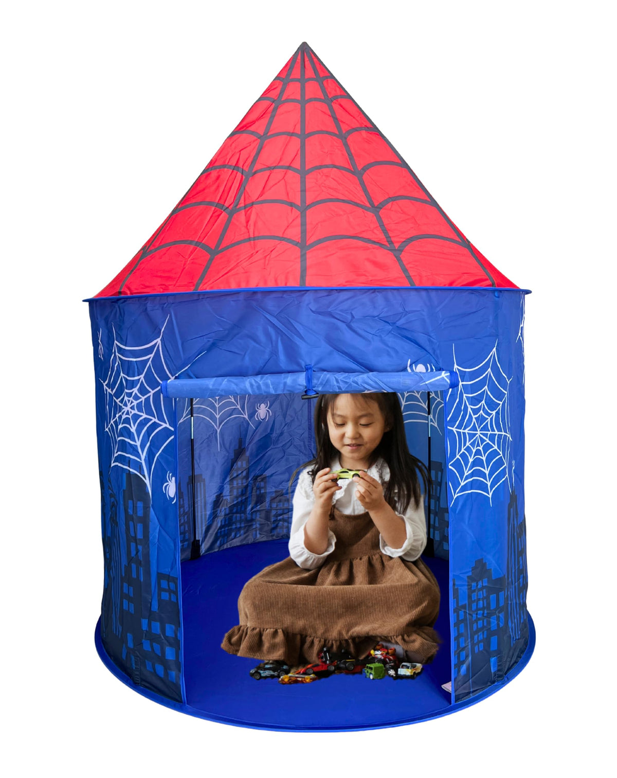 Kids Pop-up Play Tent, Portable Spider Tent for Boys & Girls, Indoor Playhouse