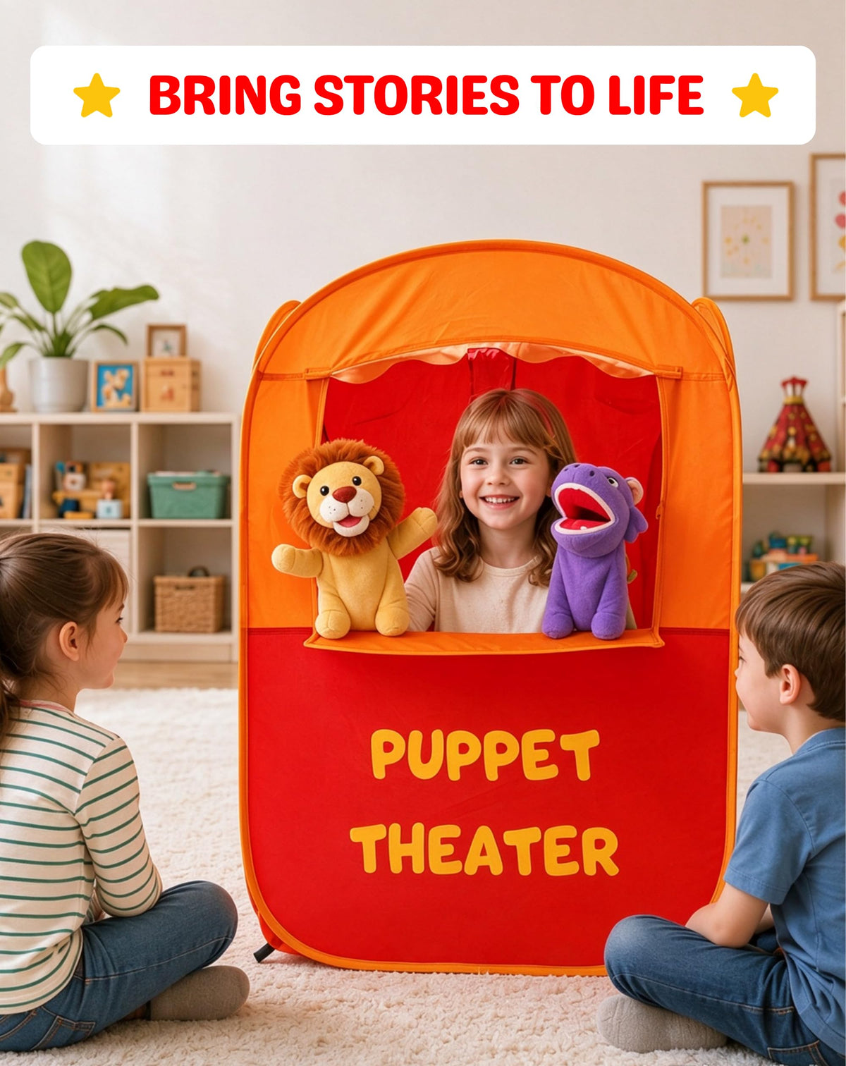 Puppet Theater for Kids, Pop-up Kids Play Tent
